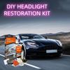 Набор для самостоятельного восстановления фар, чистка и полировка, набор для ремонта и чистки автомобильных фар, чистящая паста, инструменты для восстановления протектора,