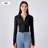 Womens Short Fit Hooded Zip-Up Jacket Yoga Running Gym Workout Fall Active Wear
