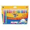 BIC KiDS KID COULEUR Feutre Non Permanent Couleurs Assorties Encre À L'eau 0.8 Mm Moyen Pack De 24