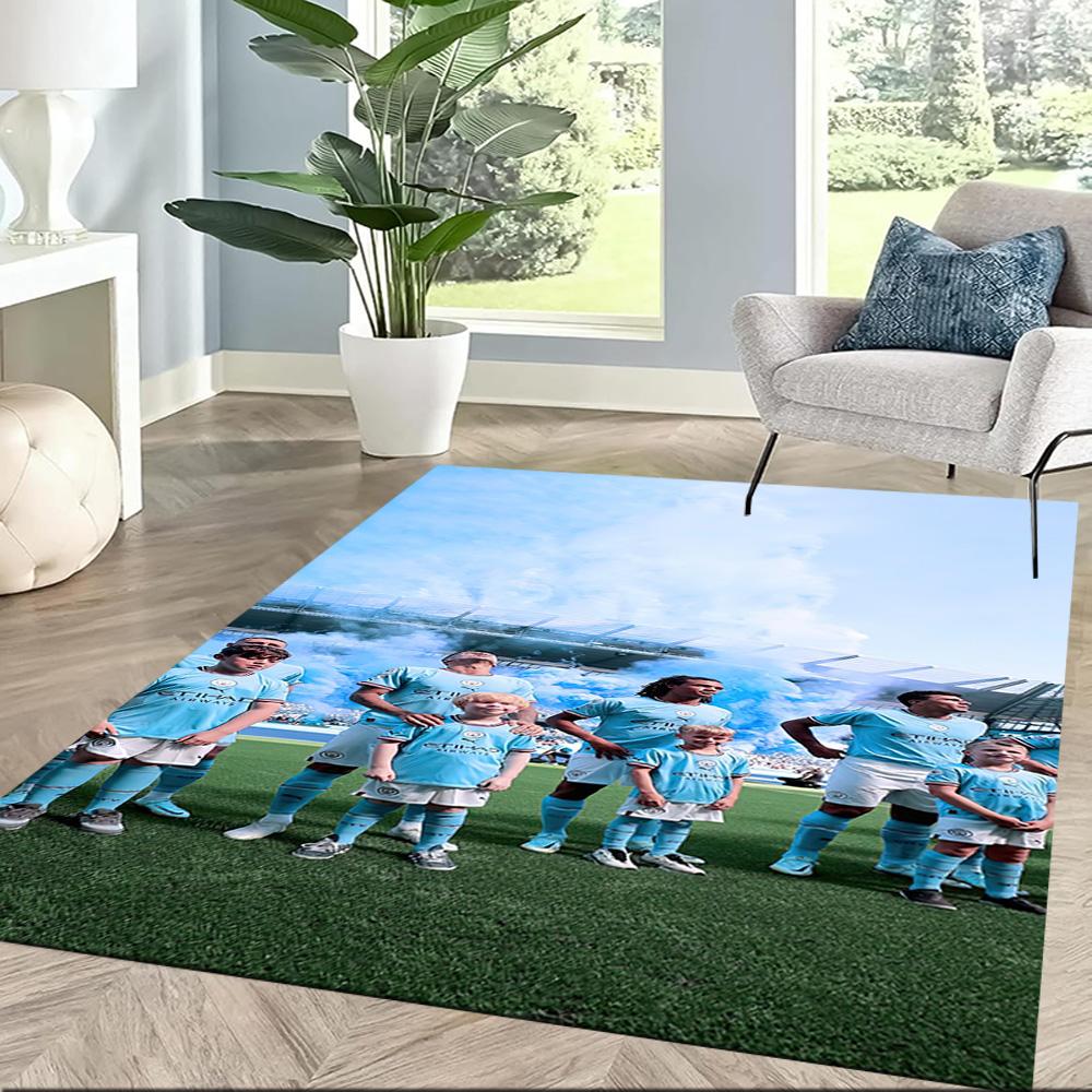 Manchester City Floor Rug Office Rug Perfect For Hallway Dormitory Foyer Decorate Room Antislip Carpet Anime Office Decor Best For Christmas