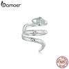 925 Sterling Silver Coiled Snake Ear Cuffs Unique Personalized Fashion Earring For Women Fine Jewelry