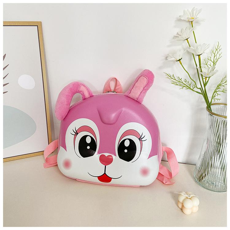 Детская школьная сумка, симпатичная сумка с рисунком яичной скорлупы, для мальчиков и девочек 3-5 лет, школьная сумка для детского сада, детский рюкзак с изображением кролика