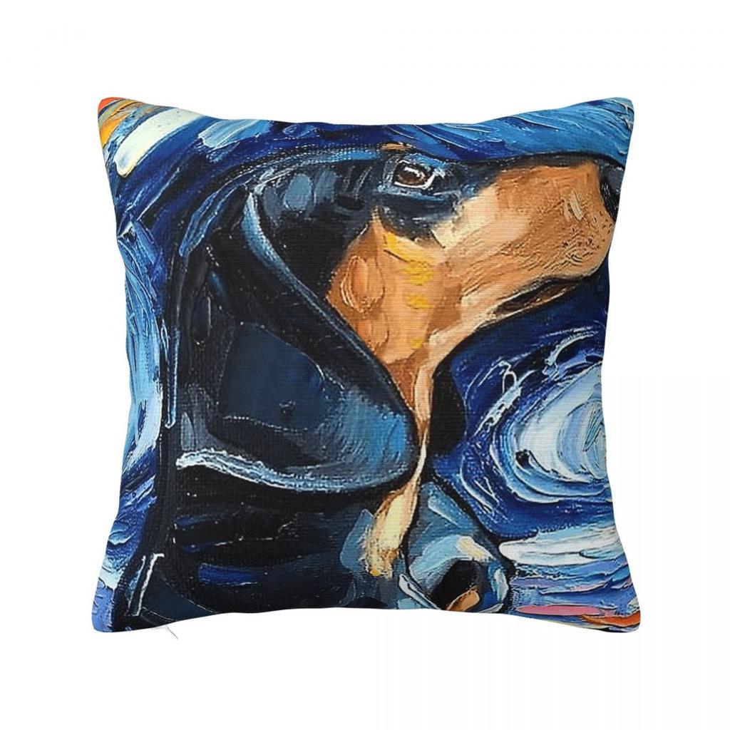 Cute White German Badger Dog Dachshund Pillowcase Cushion Cover Decoration Gift for Animal Dogs Lover Pillow Case Cover Sofa