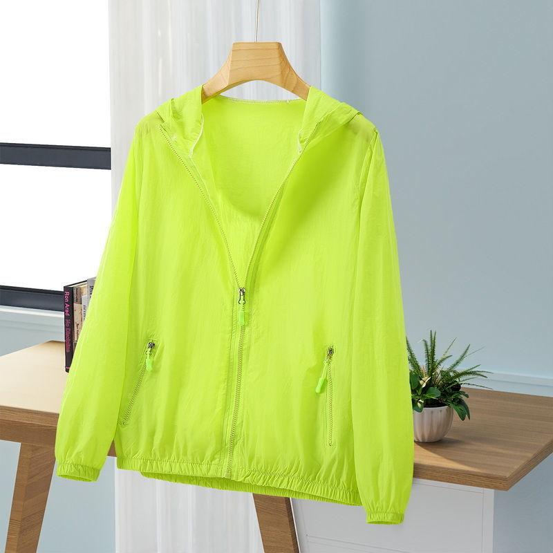 Женская летняя солнцезащитная модная тонкая дышащая ветровка женская куртка с капюшоном свободная солнцезащитная куртка