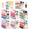8 Children's Dressing Stickers Can Be Waterproof Diary Hand Stickers Gu Card Stickers DIY Decorative Stickers Ins Stickers