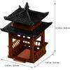 ХАНАБАСС Мини Статуя Пагоды Сказочные Аксессуары Садовая Миниатюра Шестиугольная Беседка Фигурка для Цветочной Вазы Микроландшафт Азиатский Дзен Сад Аквариум