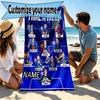 Custom Name Personalized Chelsea F.C Print Beach Towel, for Trip Camping Beach Party Home Decor, Birthday Gift for Family & Friends