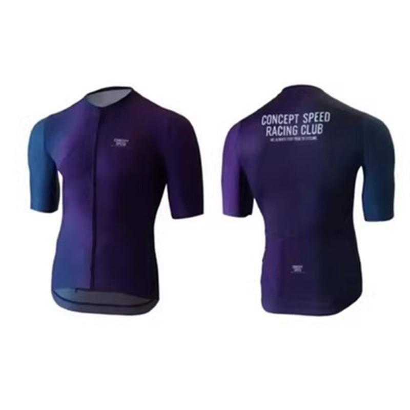 Mens High-Quality Cycling Jersey Short Sleeve Mountain Bike Performance Wear Breathable Quick-Dry