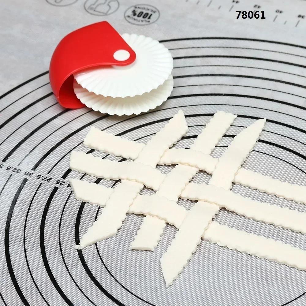 Кухонный резак для пиццы, кондитерских решеток, резак для декора тортов, пластиковый колесный ролик для пиццы, кондитерских изделий, пирогов, корочка для выпечки, инструменты