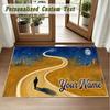 Crystal Velvet Square Rug Custom NameBruno Mars Pattern Non Slip Home Floor Decor Rug