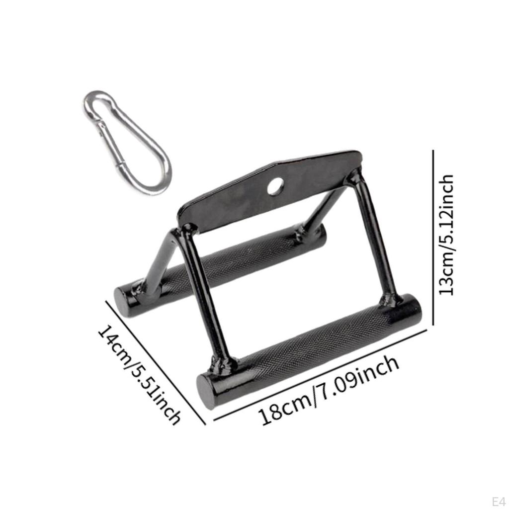 Двойная D-образная рукоятка для крепления троса, штанга для пресса, тяга сидя, с крюком для тела