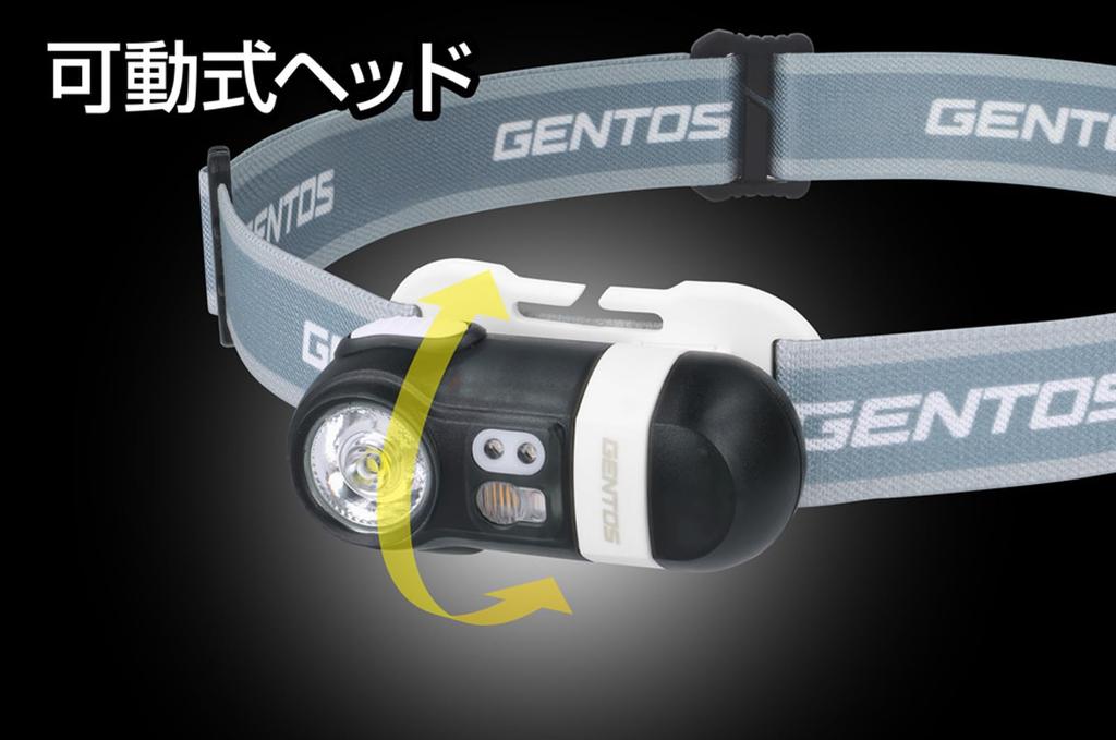GENTOS LED Headlight USB Rechargeable 550 Lumens 3 Hours of Uses Dedicated Rechargeable Battery Stargazer [Brightness / Lighting] STG-02R