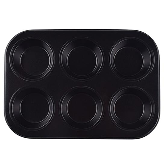 Cupcake Pan 6/12 Cavity Reusable Non-stick Bakeware Carbon Steel Kitchen Biscuit Muffin Tray Mold Pan Bakery Supplies