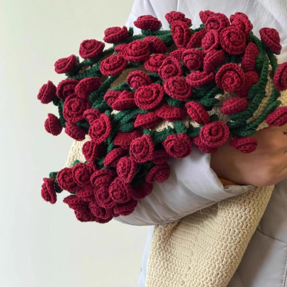 Вязаное крючком цветочное одеяло ручной работы букет роз одеяло декор для дома одеяло букет плед Majalis 0 J2E2