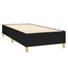 Box Spring Bed with Mattress Black 80x200 cm Fabric