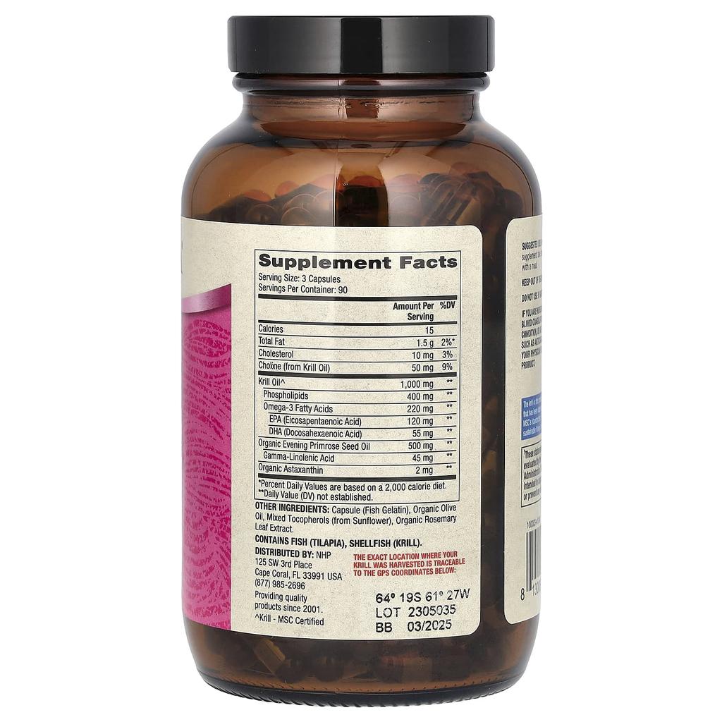 Dr. Mercola Antarctic Krill Oil for Women, 270 Capsules