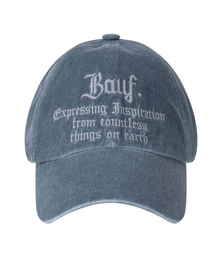 BAUF B Винтажная стираная бейсболка [Стираный темно-синий]