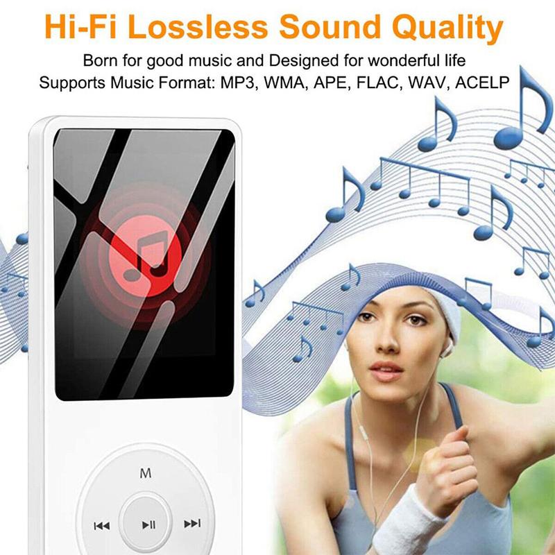 Mini Portable MP3 Player HiFi Music Walkman Bluetooth 4.0 Support Two-Way Transmission FM Radio Voice Recorder eBook Auto Browse