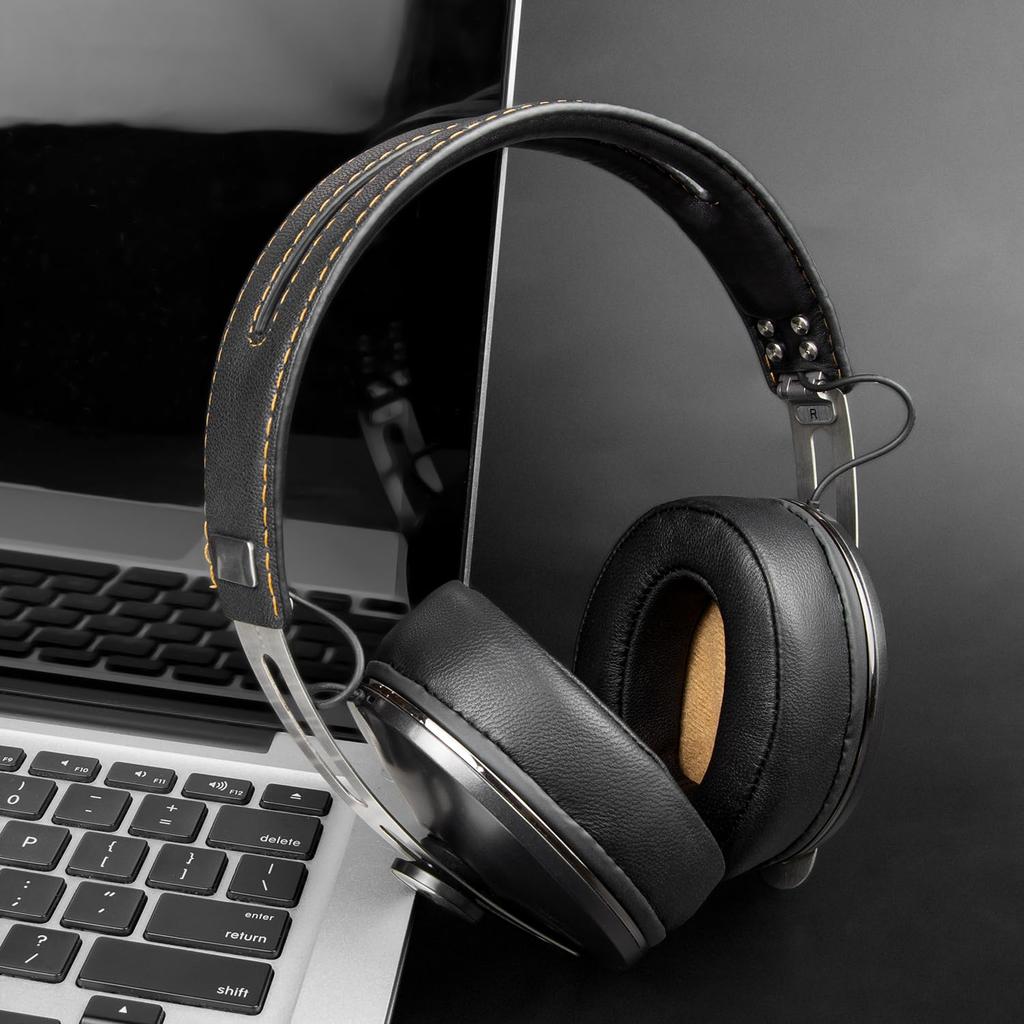 Амбушюры SOULWIT из овчины для гарнитуры Sennheiser Momentum, сменные амбушюры, шумоизоляция, толстые наушники-вкладыши, ярко-черные 2.0