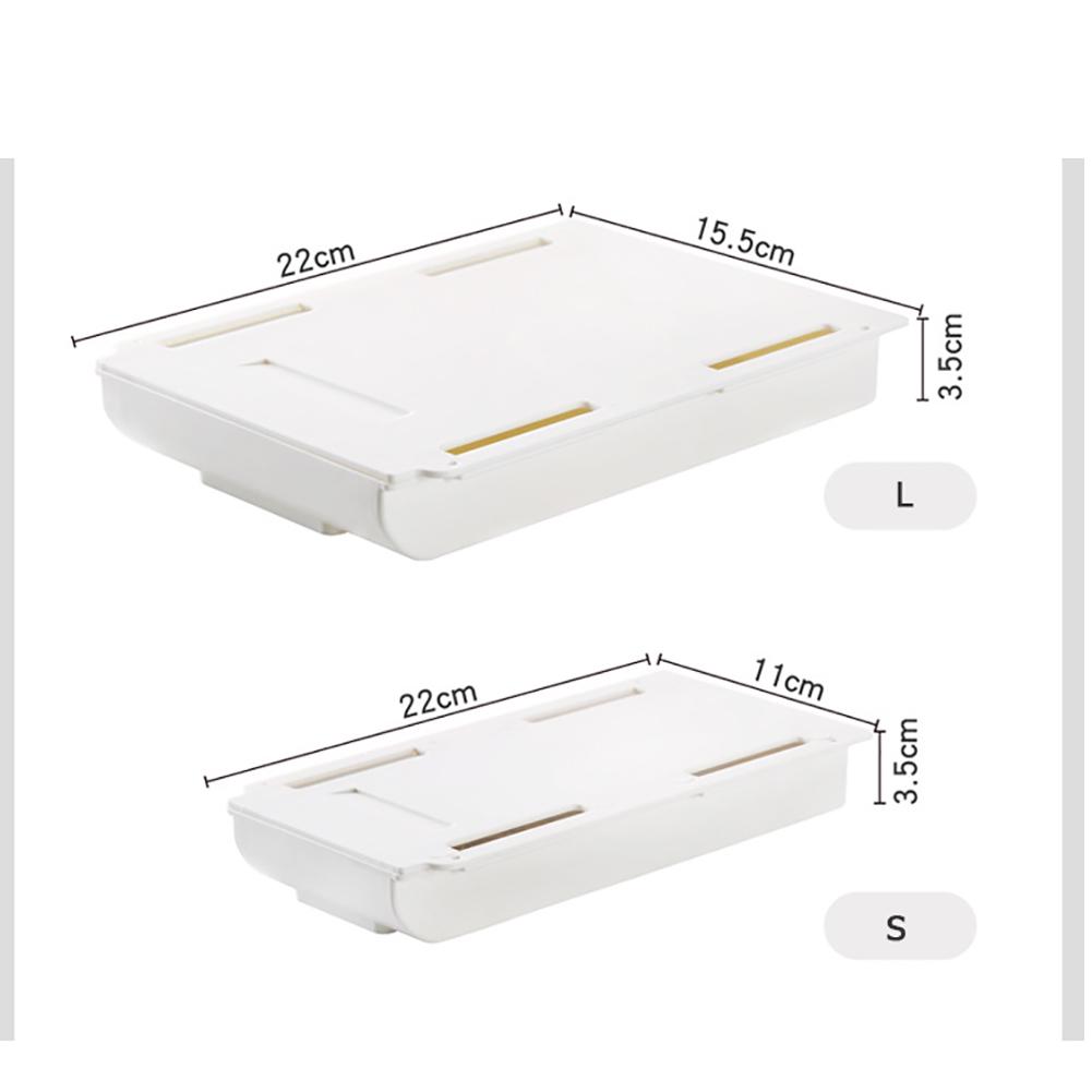 Table Drawer Storage Box Under Desk Self-adhesive Desktops Organizers Trays Box for Household Bedroom Accessories