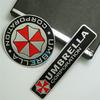 3D Aluminum Alloy Umbrella Corporation Resident Evil Decals Decorations Badge
