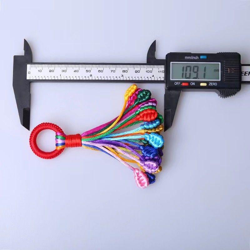 Этнический стиль, пять цветов, ручная работа, брелок, цветная веревка, узел в виде хвоста феникса, упаковка, подвеска для автомобиля, праздничный кулон на лодку Loong, готовый продукт