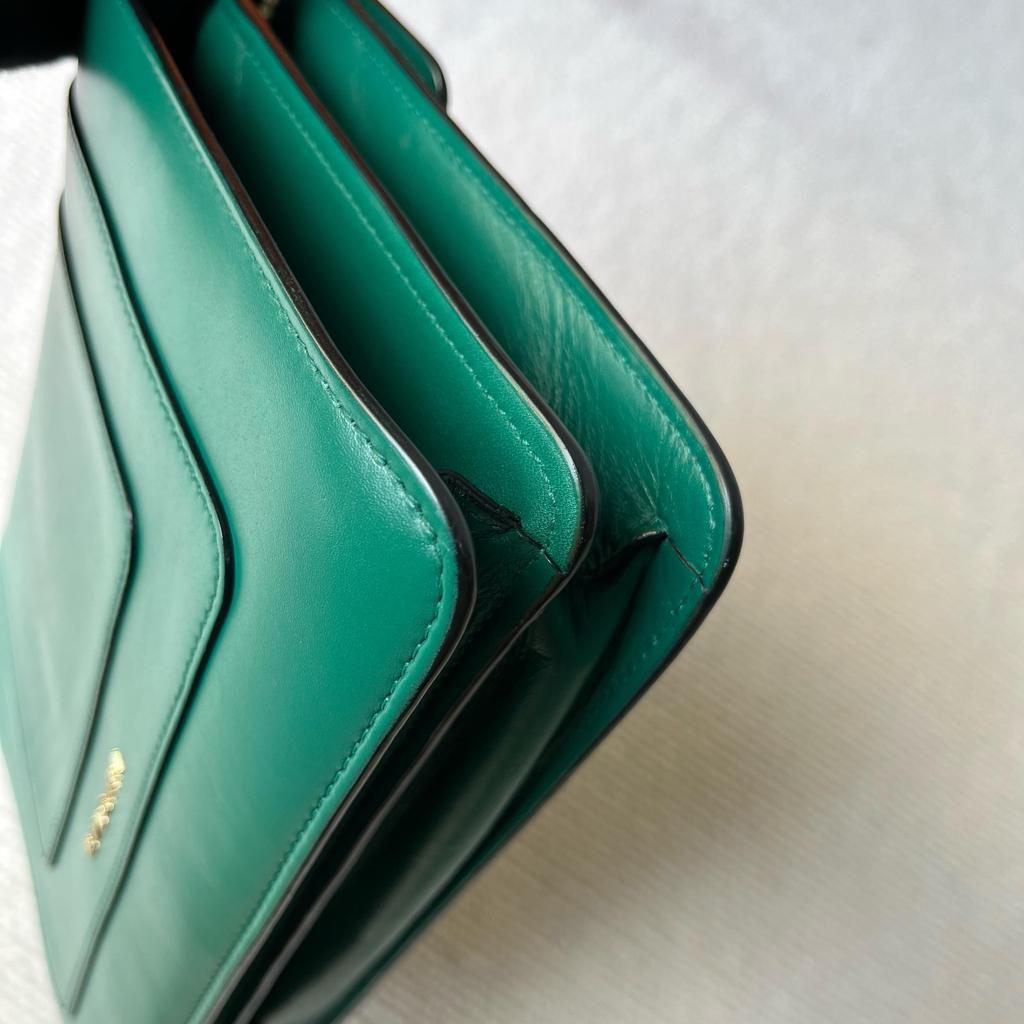 [Pre-Owned] Serpenti Forever Enamel Buckle Leather Snake Head Chain Shoulder Bag - Very Good #1CSJYTX