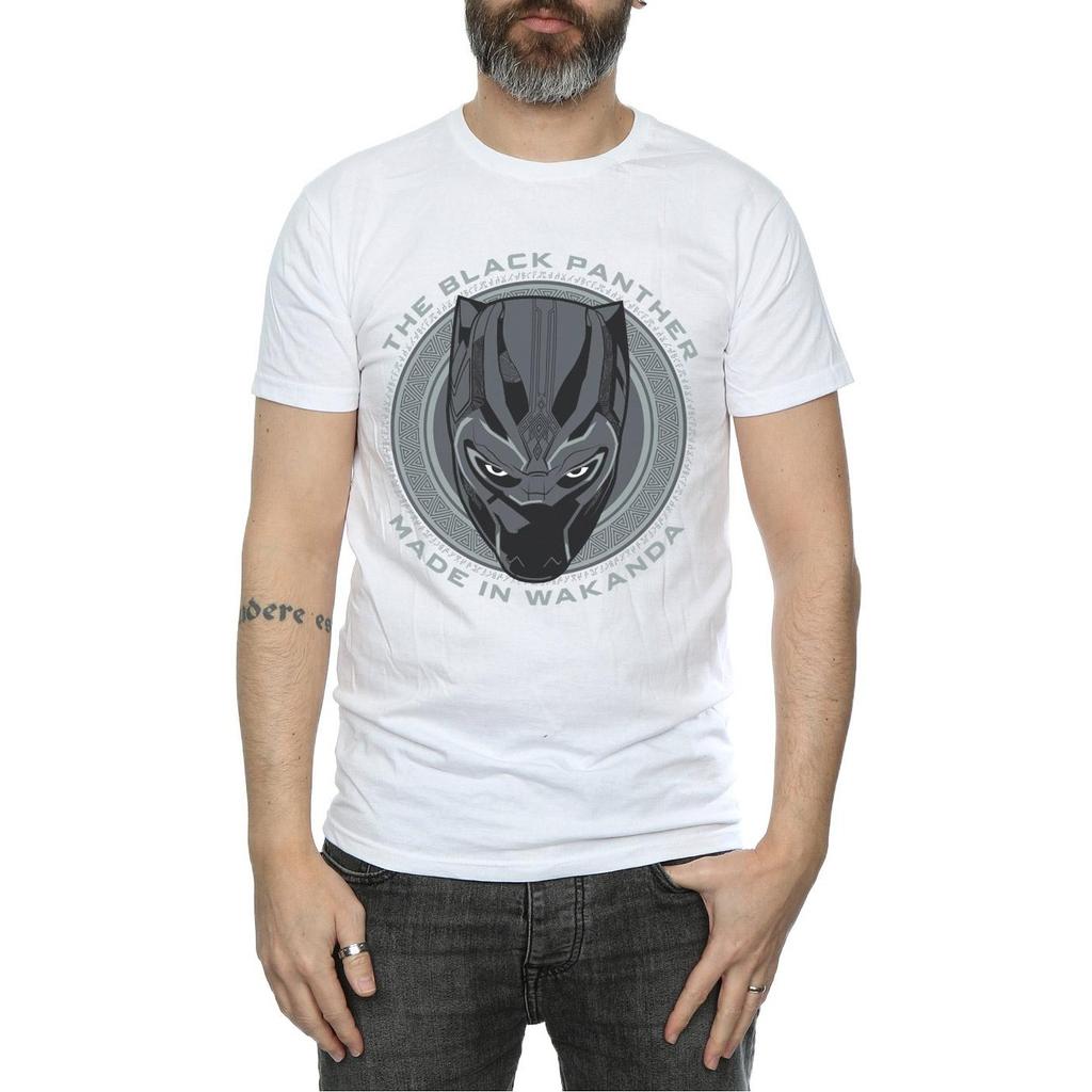Black Panther Mens Made in Wakanda Cotton T-Shirt