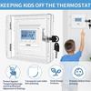Transparent Thermostat Cover With Lock Acrylic Thermostat Lock Box With Keys Ac Lock Box Cover Thermostat Guard For Home