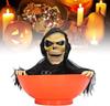 Screaming Motion Sensor Ghost Bowl Halloween Prop Glowing Head Extension Pendulum Swing Terrifying Centerpiece Interactive Tech