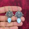 Серьги из цельного серебра 925 пробы с ларимаром, серьги с драгоценными камнями ручной работы на День памяти