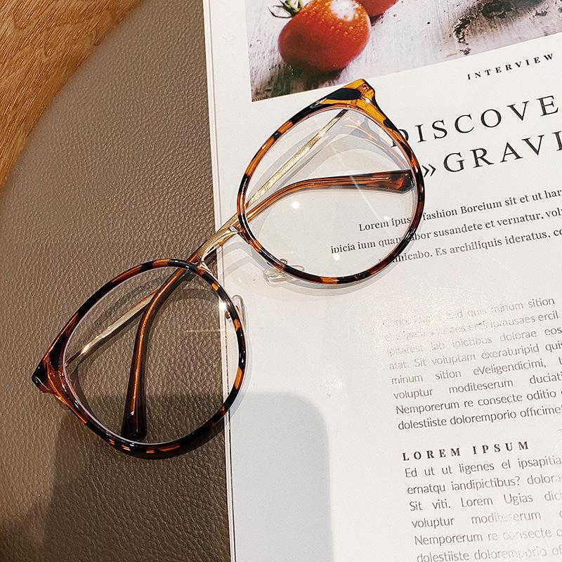 Vintage Retro Glasses Frame For Women Round Shape Anti Blue Light Eyeglass Frames Women High Quality Women'S Glasses