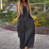 Women's Loose Jumpsuits Overalls Adjustable Straps Baggy Jumpsuits Casual Wide Leg Romper with Pockets Boho Flowy Palazzo Pants
