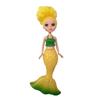 20CM Mini Colorful Glare Mermaid Princess Doll Girls Toy 3D Big Eyes BJD Princess Full Outfits  Dresses Collection Childrens Doll Gift