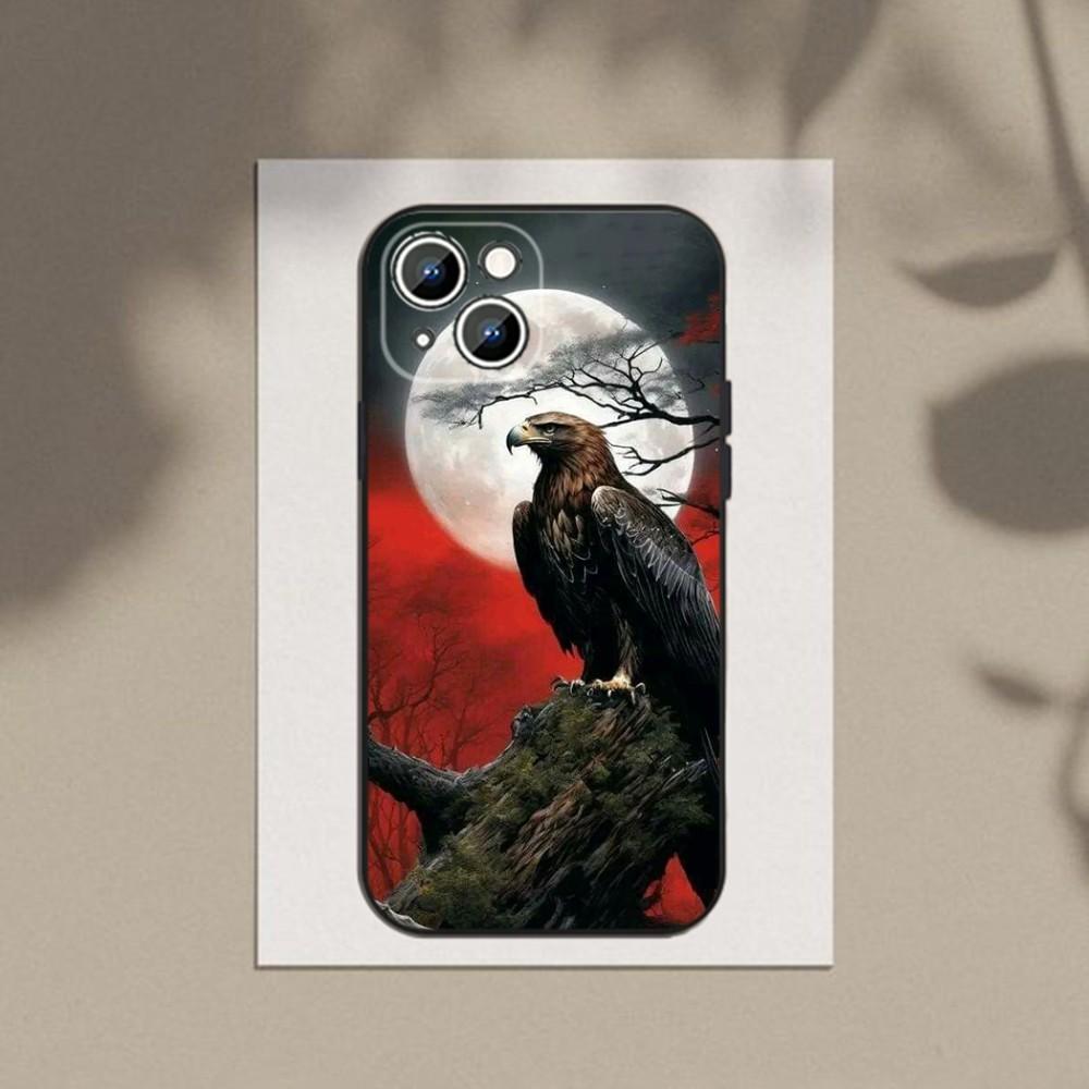 Ультратонкий чехол Eagle King TPU для iPhone 6-16ProMax/SamsungS7-S24Ultra/Redmi13TPro - ударопрочный, устойчивый к царапинам, рельефный чехол CameraSafe