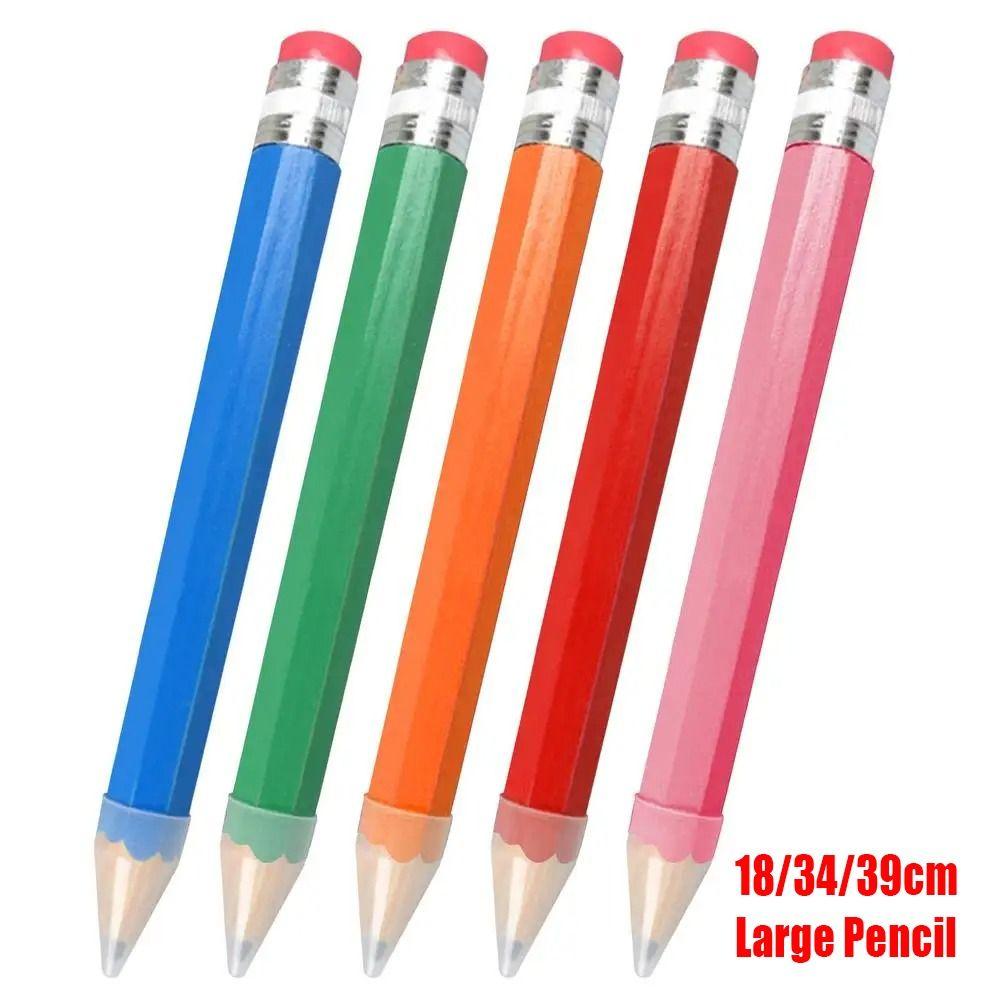 Деревянный Большой Карандаш с Ластиком Огромный Карандаш Креативный Большой Деревянный Карандаш Художник