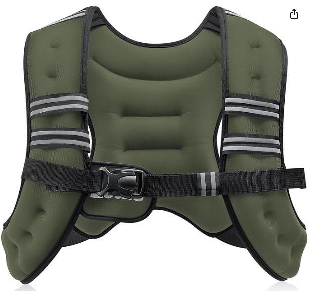 Регулируемый светоотражающий жилет-утяжелитель для фитнеса