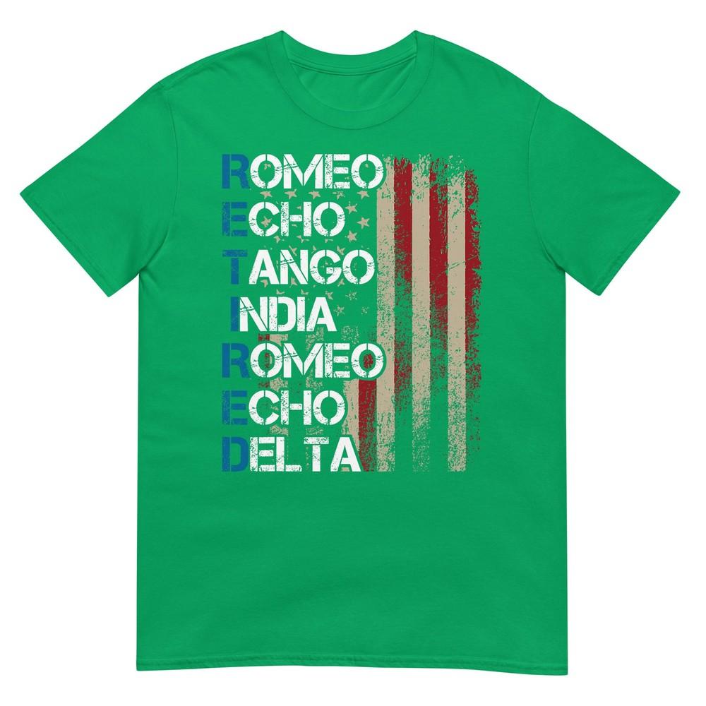 Phonetic Alphabet Retired Veteran Retireunisext Army Military Tshirt Small