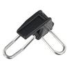 Bike Folding E-Shaped Buckle Bicycle Folding Mechanism Part Fork Mount Nylon Buckle Black Color Lightweight Design