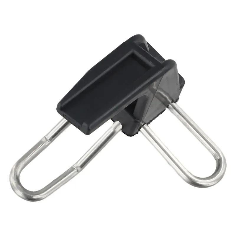 Bike Folding E-Shaped Buckle Bicycle Folding Mechanism Part Fork Mount Nylon Buckle Black Color Lightweight Design