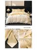 Luxury Embroidered All-Cotton Four-Piece Duvet Cover Set for All Seasons