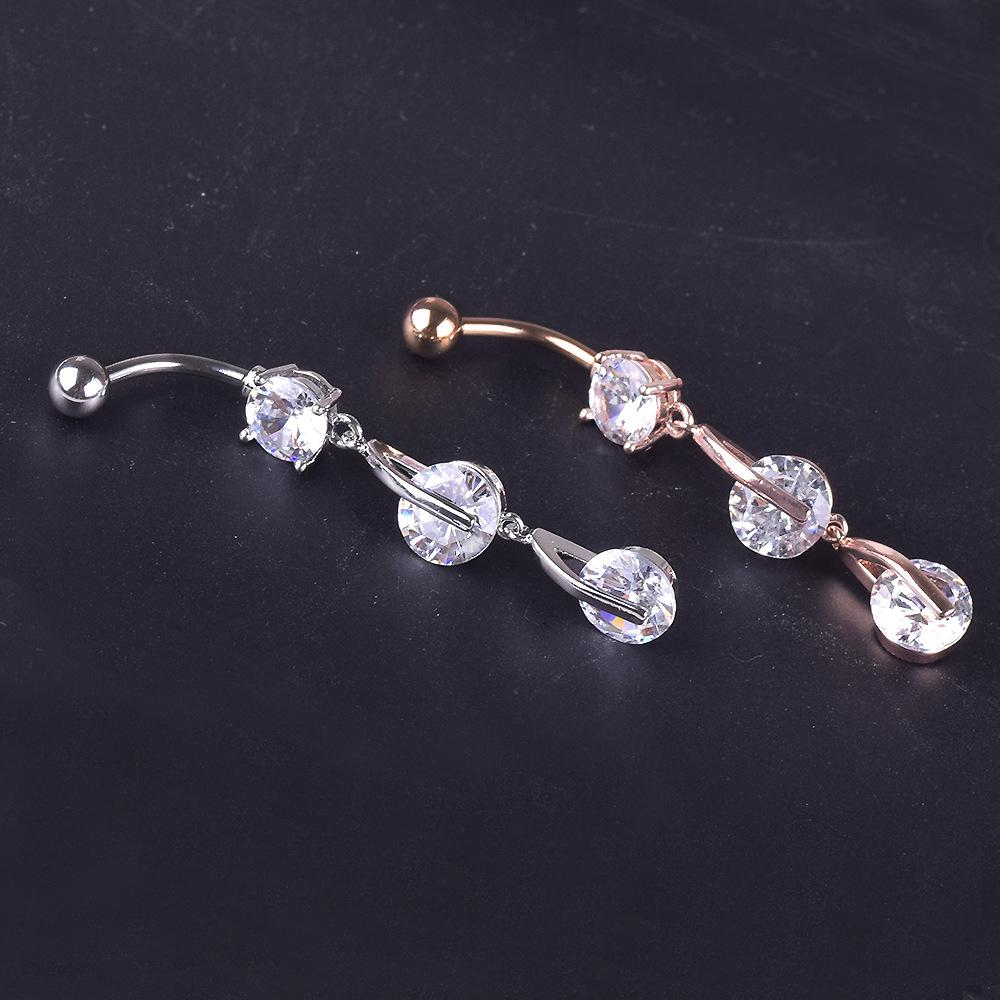 Летняя новинка, изысканная вермикулитовая вермикулитовая вермикула Aaa, популярная подвеска из нержавеющей стали, пупок, живот, пупок, ногти