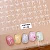 1Pc Bowknot Ribbon Nail Sticker French Bow Decals Self Adhesive Manicure Decorations DIY Cute Nail Accessories