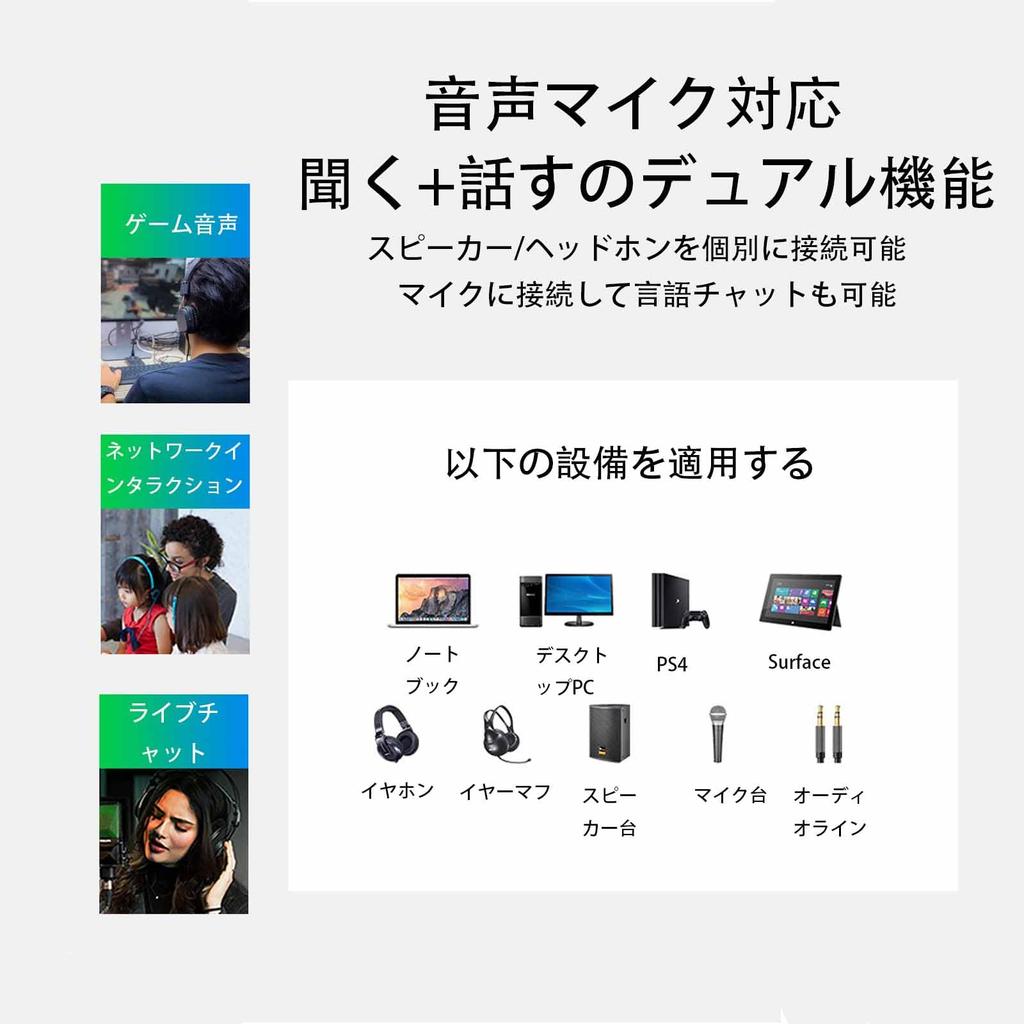 TRkin USB-мм аудиоадаптер внешняя стерео звуковая карта двойной TRS 3-полюсный мм разъем для наушников и микрофона совместимый с чипом микрофонный адаптер для наушников для PS