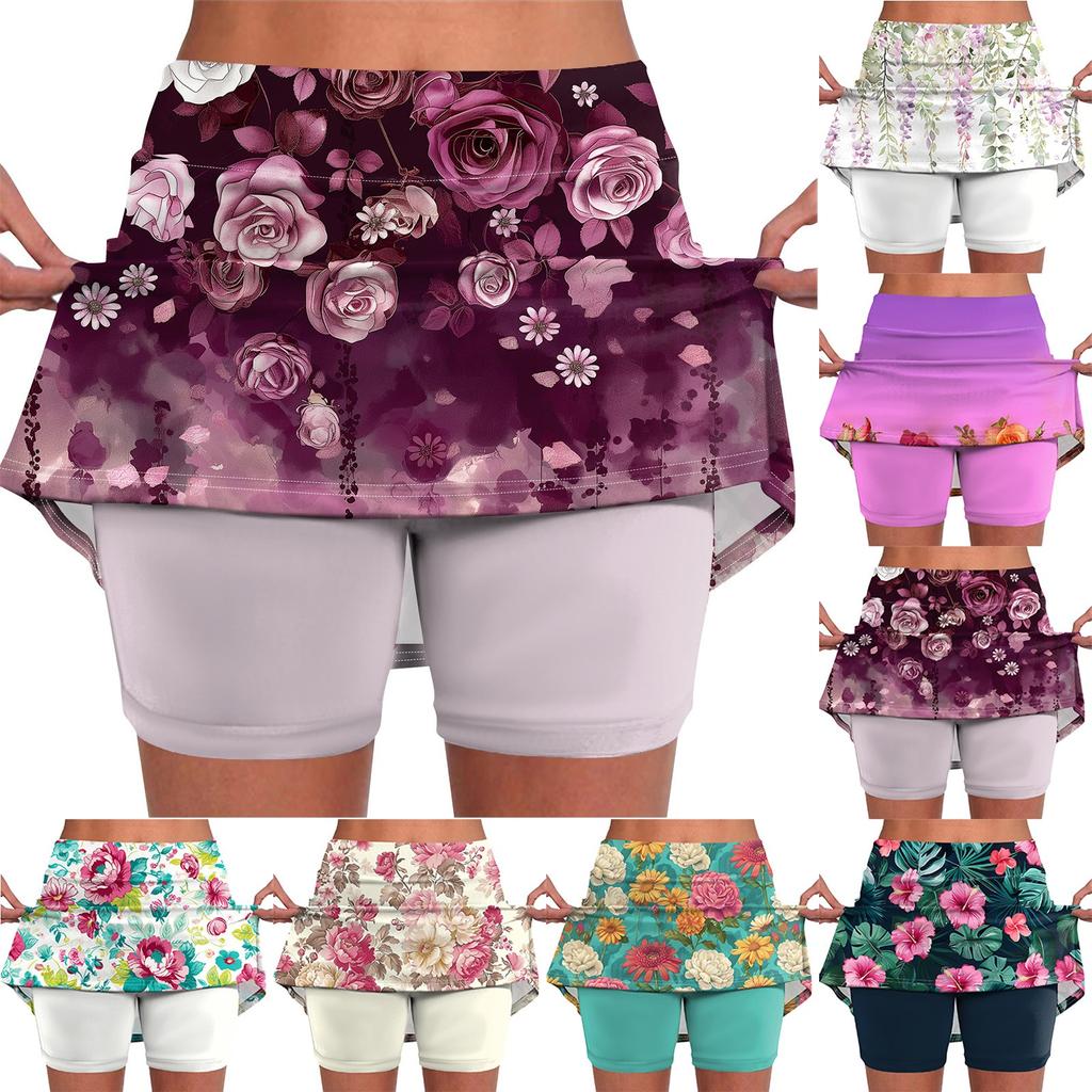Эластичные брюки-кюлоты для йоги для женщин, спортивные шорты с принтом, легкие узкие однотонные бегуны с высокой талией
