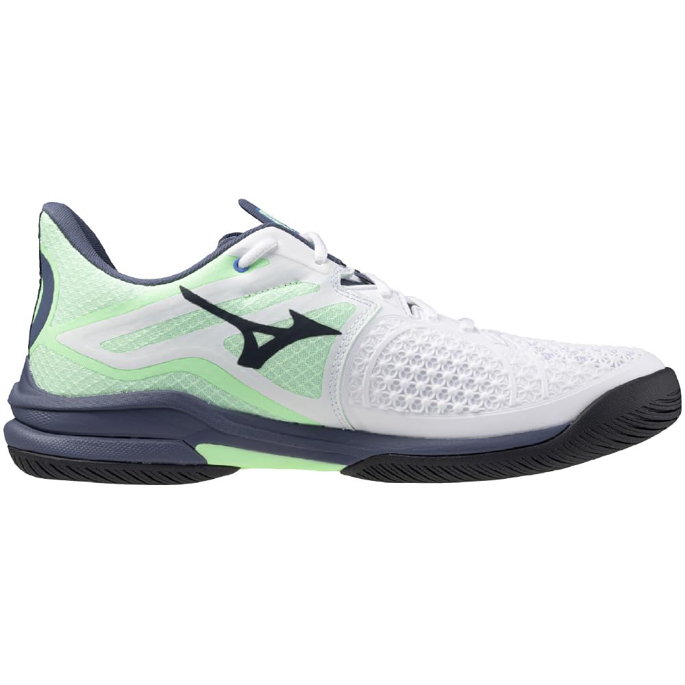 Tennis Shoes Wave Exceed Tour 6 AC All Court Club Activities Lightweight Game Court Soft White X Mint X Navy Cm 2E [Mizuno] 28.0