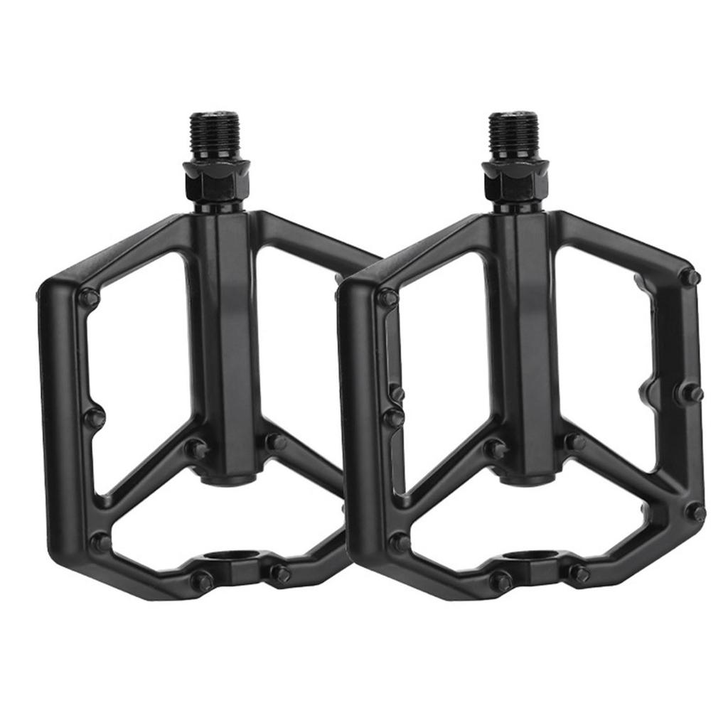 Mountain Bicycles Pedals 2 Bearings Light Weights Bicycles Platform Pedals Strong Aluminum Alloy Bicycles Flat Pedals