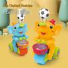 Electric Drumming Elephant Toy Motorcycle with Lights and Hovering Ball