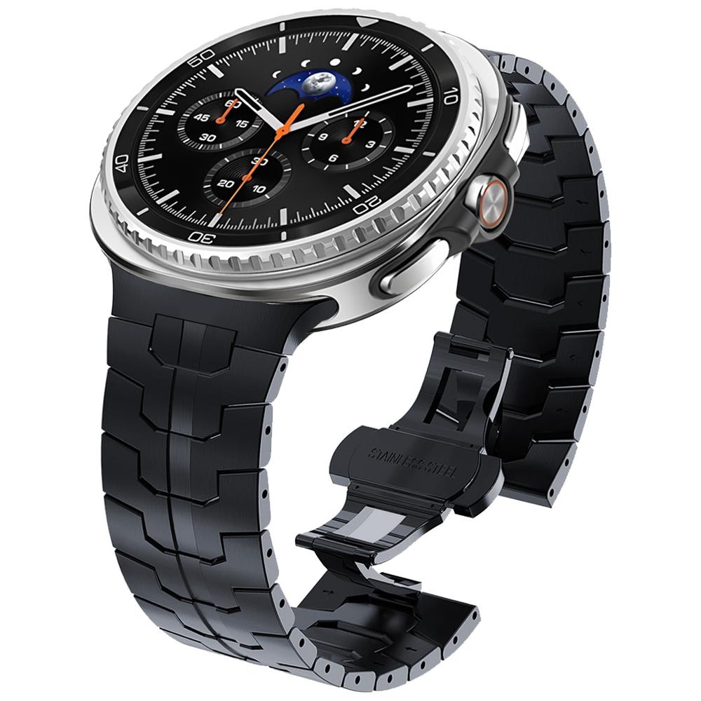 Ремешок без зазоров для Samsung Galaxy Watch 8 44 мм 40 мм / Classic 46 мм Металлический браслет для Galaxy Watch Ultra 47 мм Ремешок из нержавеющей стали