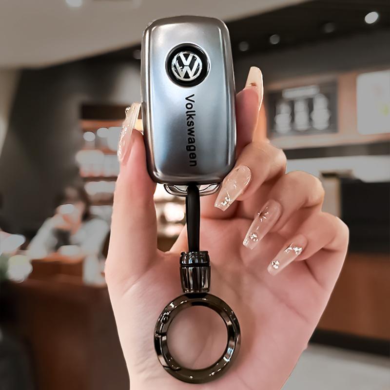 Для VW Мягкий ТПУ Чехол-оболочка для автомобильного ключа Для VW Volkswagen Polo Tiguan Passat B5 B6 B7 Golf 4 5 6 MK6 Jetta Lavida Брелок Ac